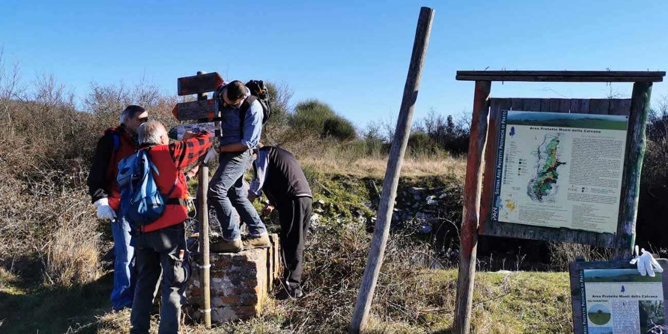 gruppo sentieristica manutenzione sentieri cai prato